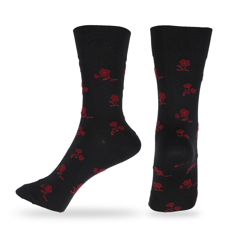 Lupum seu consuetudo dominarum microfiber nylon tibialia cum floralibus habitu