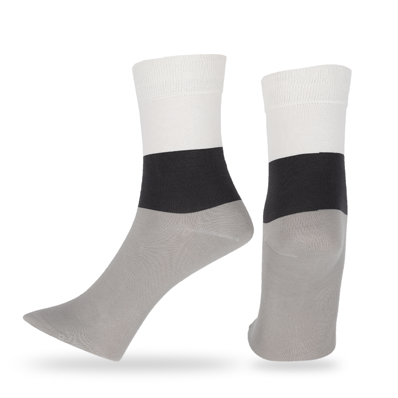 Casual, vestis vel consuetudo streetwear tibialia facta ex qualitate nobilissima OEKO-Tex bombacio pectinata homines naturales anti-pilas bombicis tinctas classic lato striato habitu tibialia cotidie ambulans tibialia