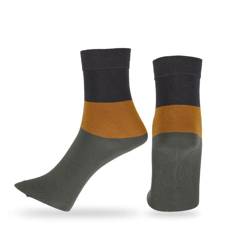Casual, vestis vel consuetudo streetwear tibialia facta ex qualitate nobilissima OEKO-Tex bombacio pectinata homines naturales anti-pilas bombicis tinctas classic lato striato habitu tibialia cotidie ambulans tibialia