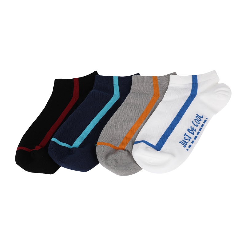 Lupum vel mos homines vertical stria low cut sneaker socks