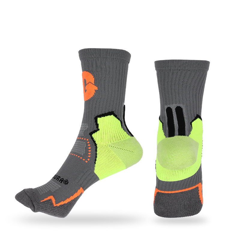 Pulvinar liberum terry / acervum athletarum socks cum manente-sursum technologiae, arcus firmamentum ac reticulum amet design