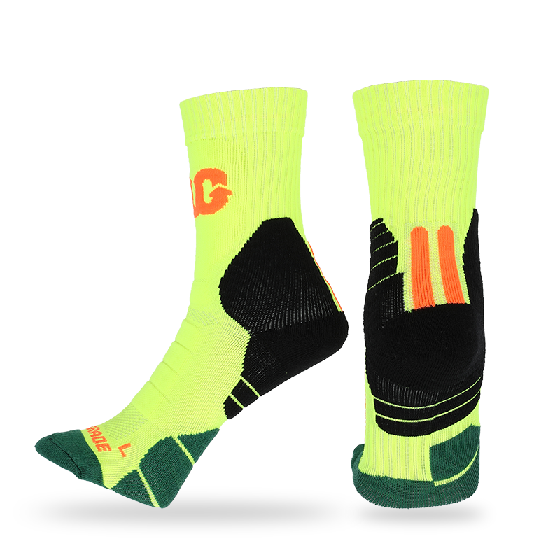 Pulvinar liberum terry / acervum athletarum socks cum manente-sursum technologiae, arcus firmamentum ac reticulum amet design